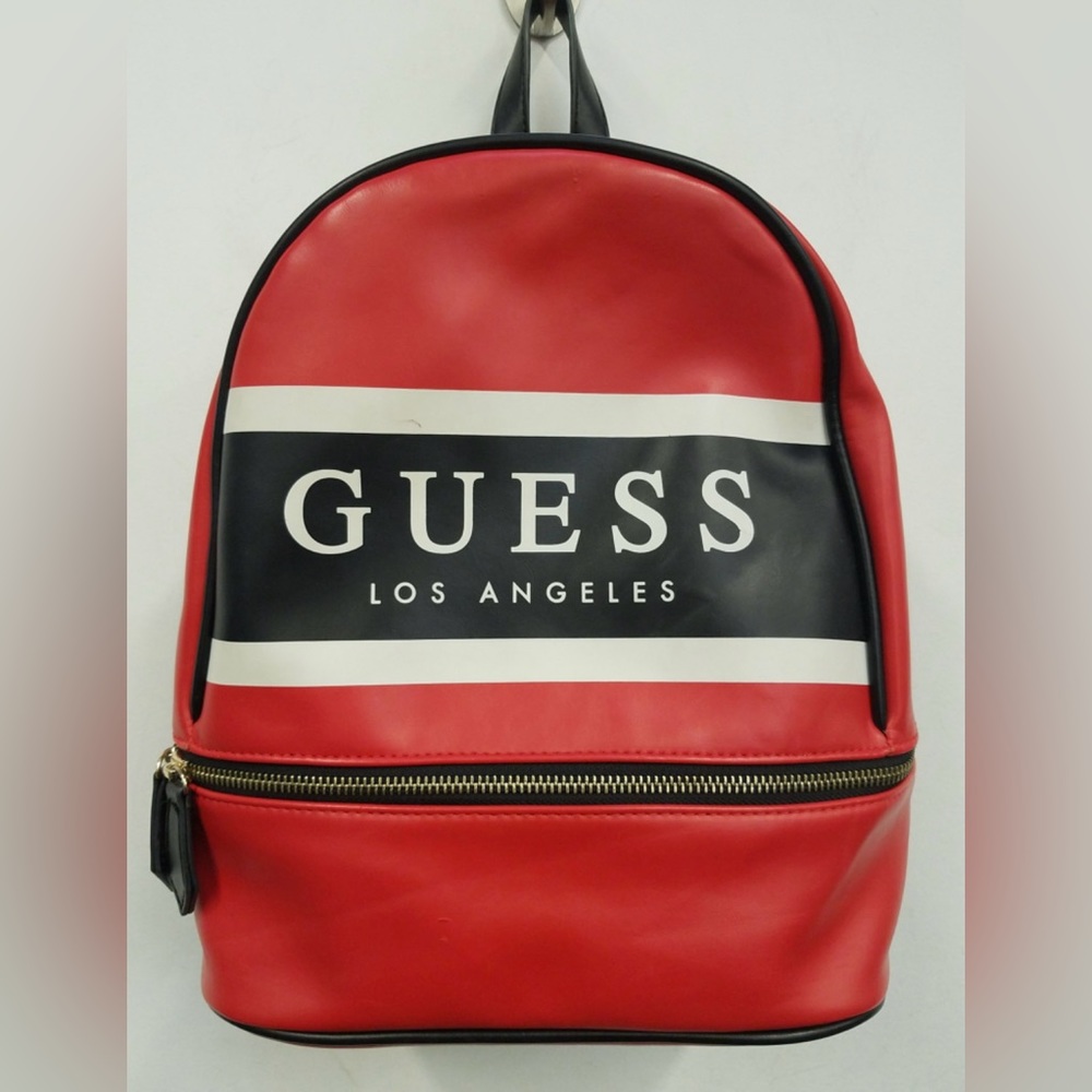 Guess Marisoll Red Gym Logo Small Backpack Bag